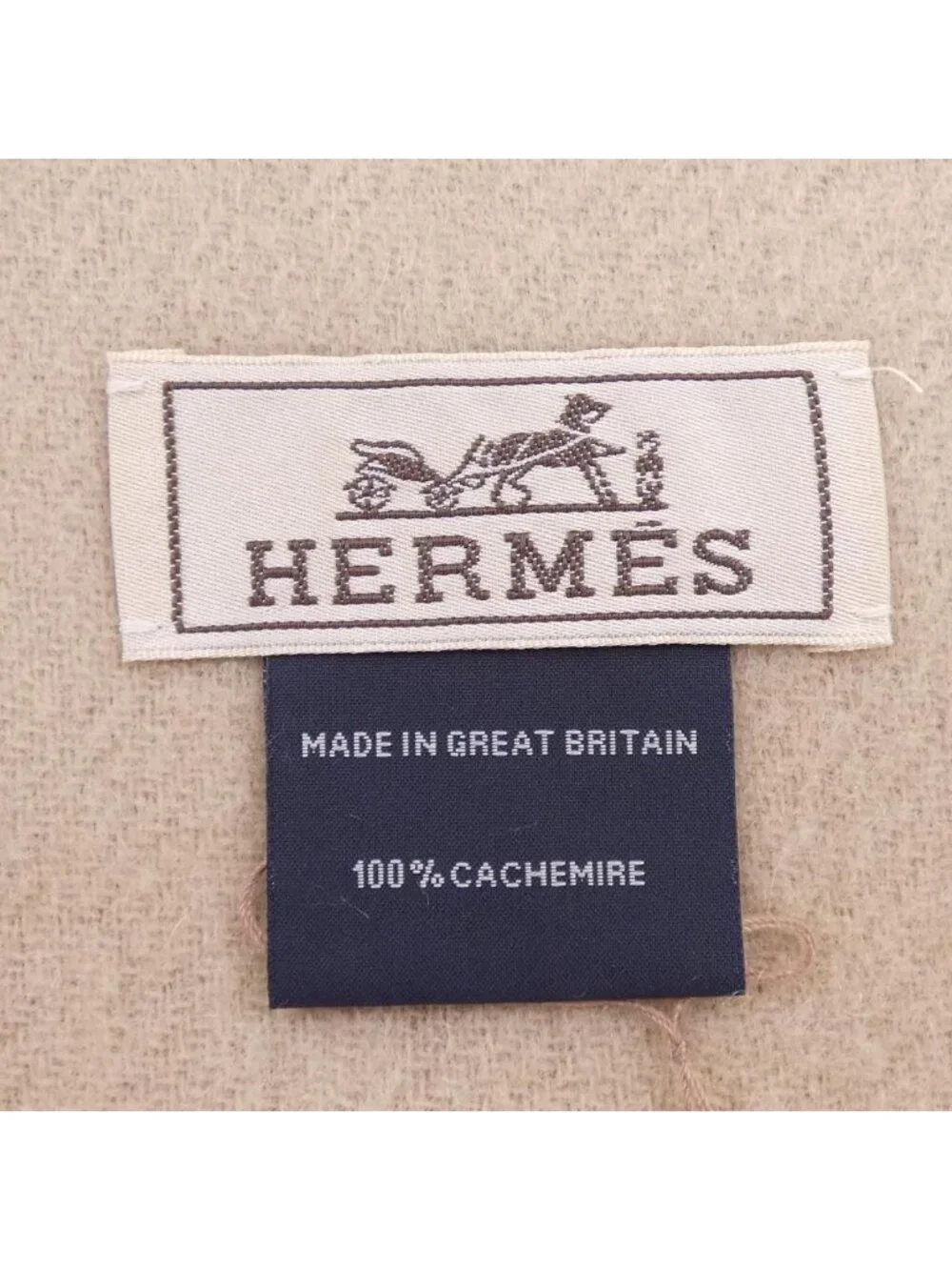 Hermes Scarf Beige